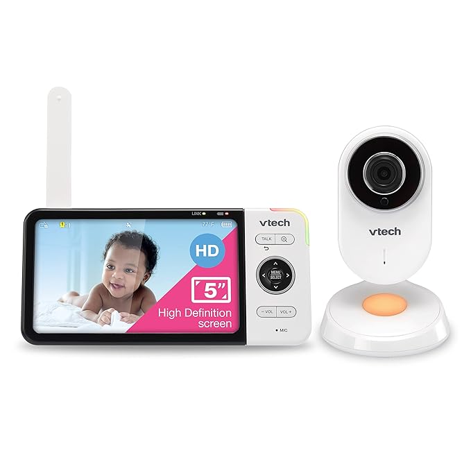 VTech VM818HD Baby Monitor, Night Light, 110-degree Wide-Angle True-Color by VTechBabyMonitors