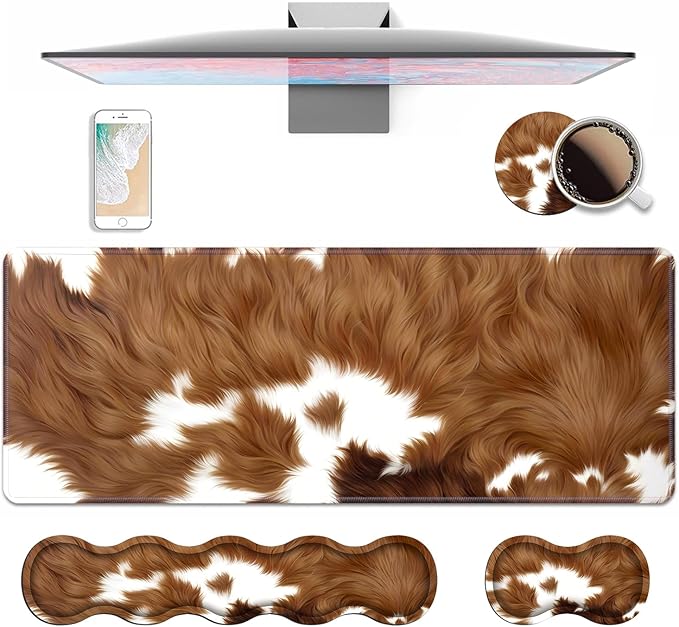 4 in 1 Ergonomic Keyboard Wrist Rest & Mouse Pad Wrist Rest Set, Large XXL by Unknown