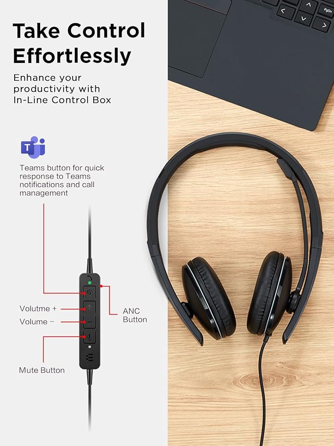 Lenovo Wired ANC Headset Gen 2 - Image 7