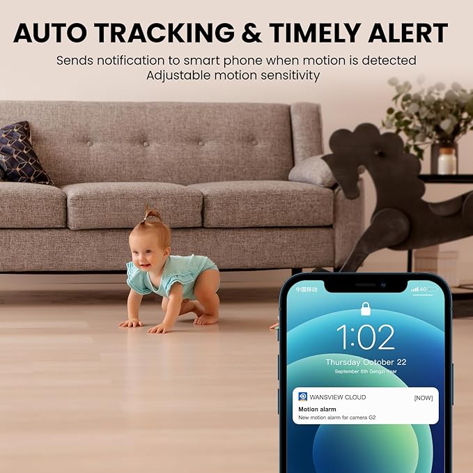 GALAYOU 5MP Security Camera Indoor-360 Degree 2.4G WiFi Cameras - Image 4