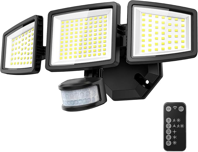 PURICH Upgraded LED Security Lights Motion Sensor Light Outdoor, Waterproof by Lightupyourwayhome