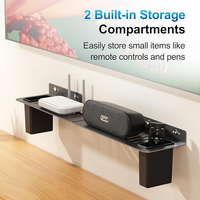 BYMECOST Heavy-Duty Steel Soundbar Mount Under TV - Image 4