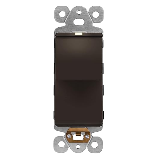 LIDER Minimalist Design Matte Finish Lighted Decorator Switch, Frameless Paddle by LIDER
