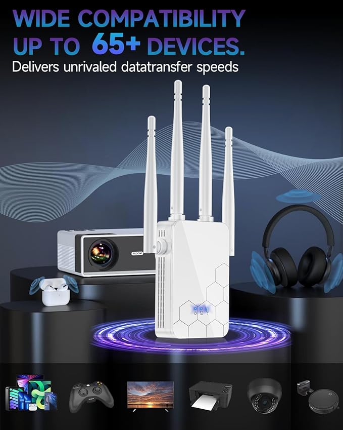 2026 WiFi Extender Internet Booster, 10000 Sq.ft Long Range Repeater Wireless - Image 6