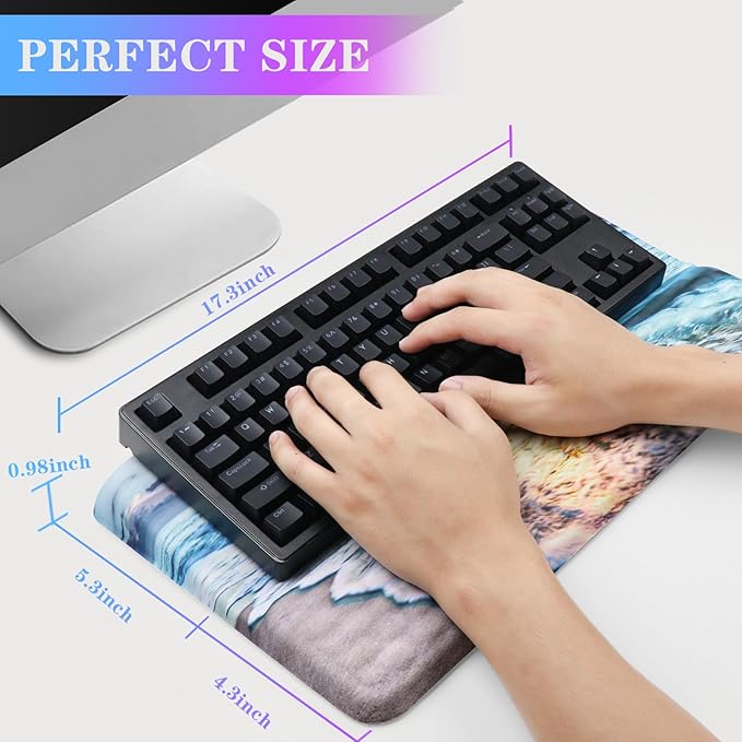 Computer Keyboard Stand with Wrist Rest, Ergonomic Tilted Keyboard Holder - Image 6