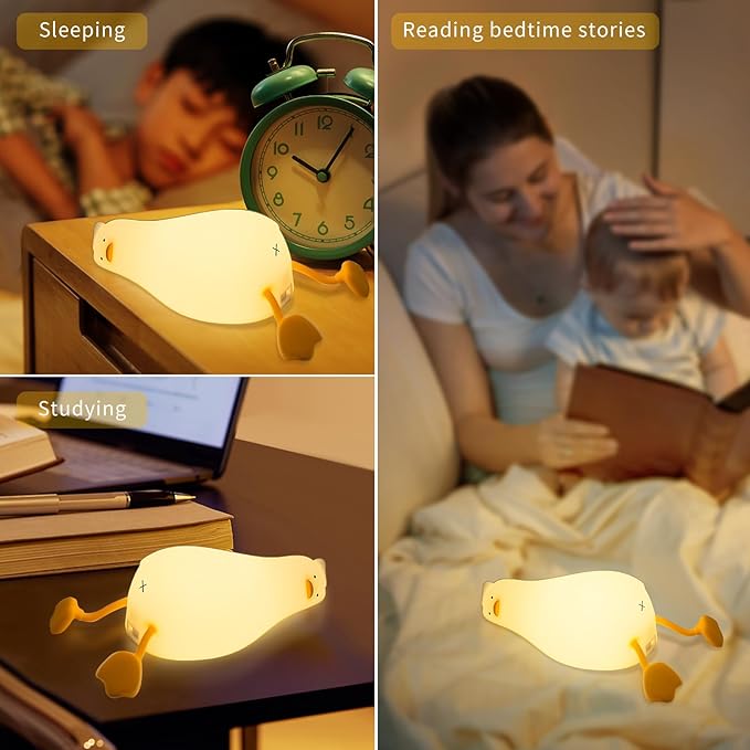 AVACOM Squishy Night Light, Lying Flat Duck Night Light, Travel Nightlight - Image 8