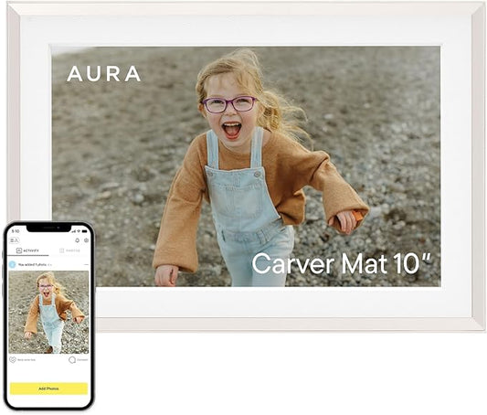 Aura Carver 10.1" WiFi Digital Picture Frame | The Best Digital Frame by Aura