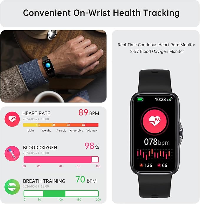 Sunorshop Health Fitness Tracker, Smart Watch - Image 2