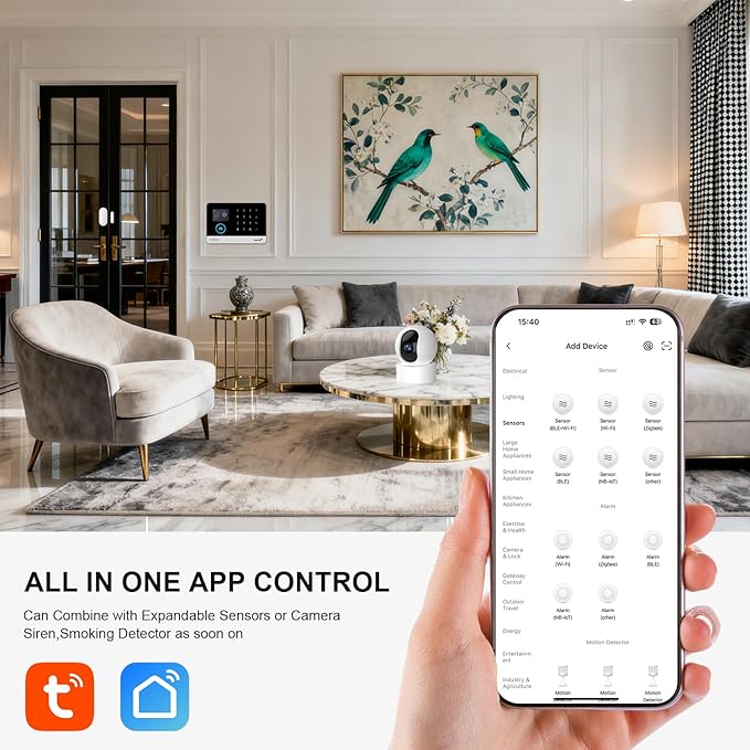 PGST WiFi Alarm System for Home Security, Motion Detector, SOS Button, APP - Image 3