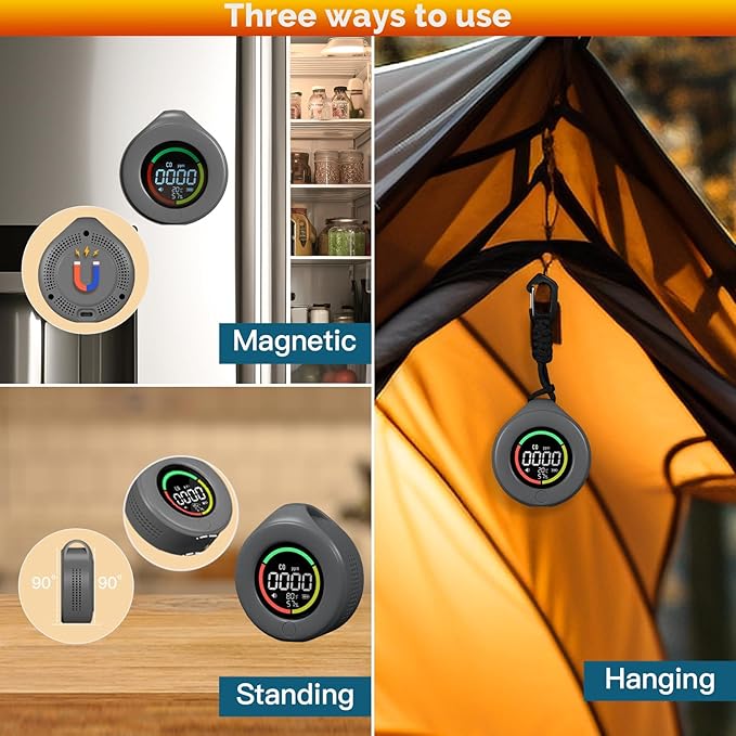 MOES Portable Carbon Monoxide Detectors, Travel CO Monitors - Image 4