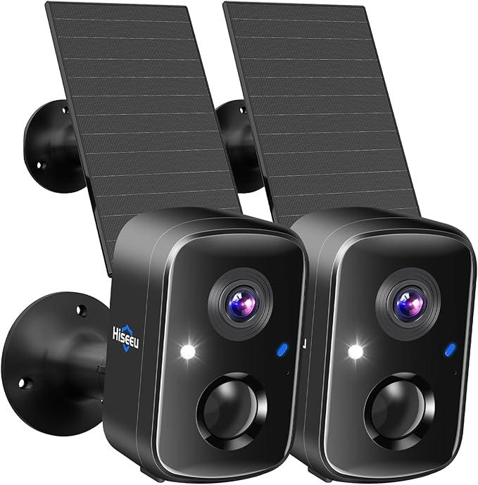 Hiseeu Security Cameras Wireless Outdoor, PIR/AI Motion Detection, Waterproof by Hiseeu