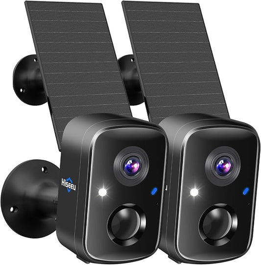 Hiseeu Security Cameras Wireless Outdoor, PIR/AI Motion Detection, Waterproof by Hiseeu