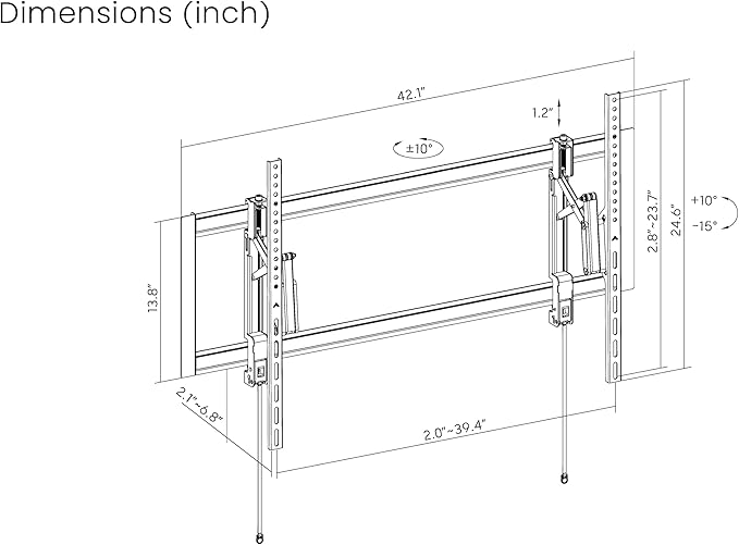 ynVISION.DESIGN Tilt TV Wall Mount - Image 8