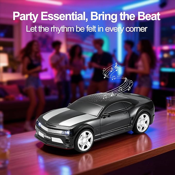 WSTER Classic Sports Car Model Bluetooth Speaker, Portable Wireless Outdoor - Image 9