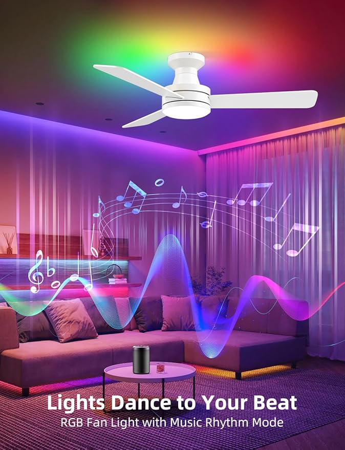 Homlit 42 inch RGB Ceiling Fan - Image 5