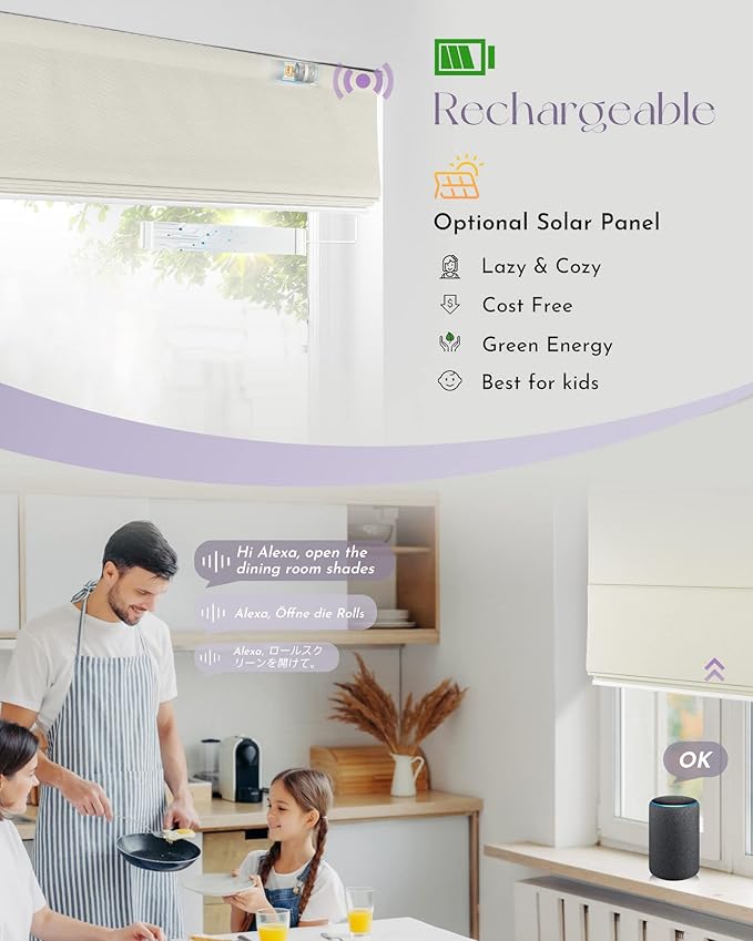 Graywind Smart Roman Shades Compatible - Image 3