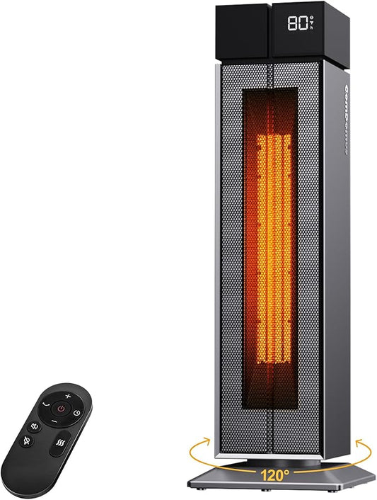 ComDomus Electric Heaters for Indoor Use, 25” Space Heater Large Room by ComDomus