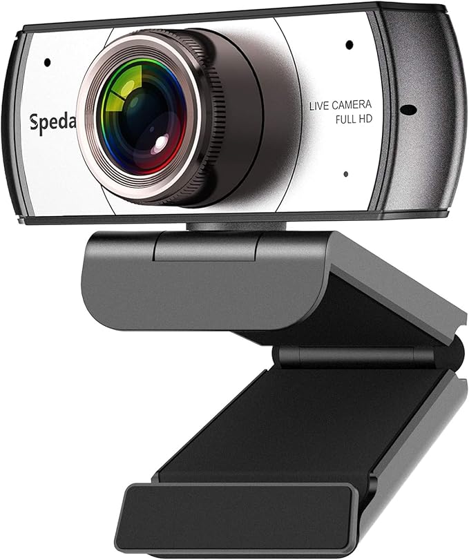 Wide Angle Webcam, 120 Degree Large View Spedal 920 Pro Video Conference Camera by Spedal