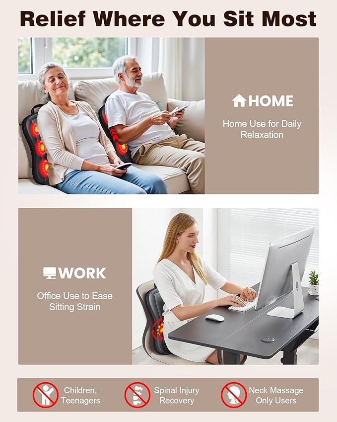 JZBRAIN Shiatsu Back Massager - Image 4