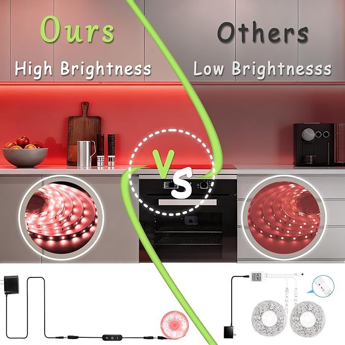 Red Led Lights Strip Valentines Galentines Day Decorations - Image 5