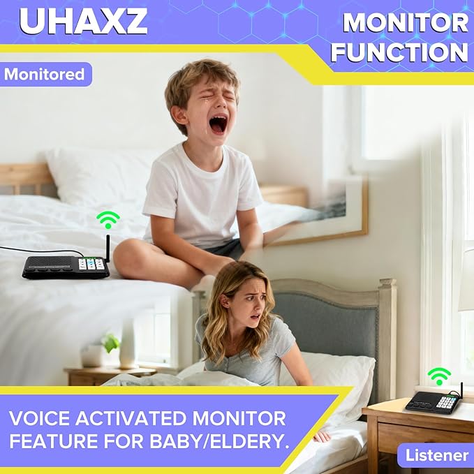 UHAXZ Intercoms Wireless for Home, Long Range Wireless Intercom 6000ft - Image 4