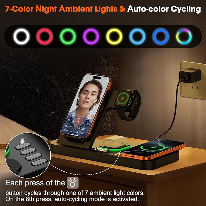 Dual Phone Magnetic Wireless Charging Station - Image 5