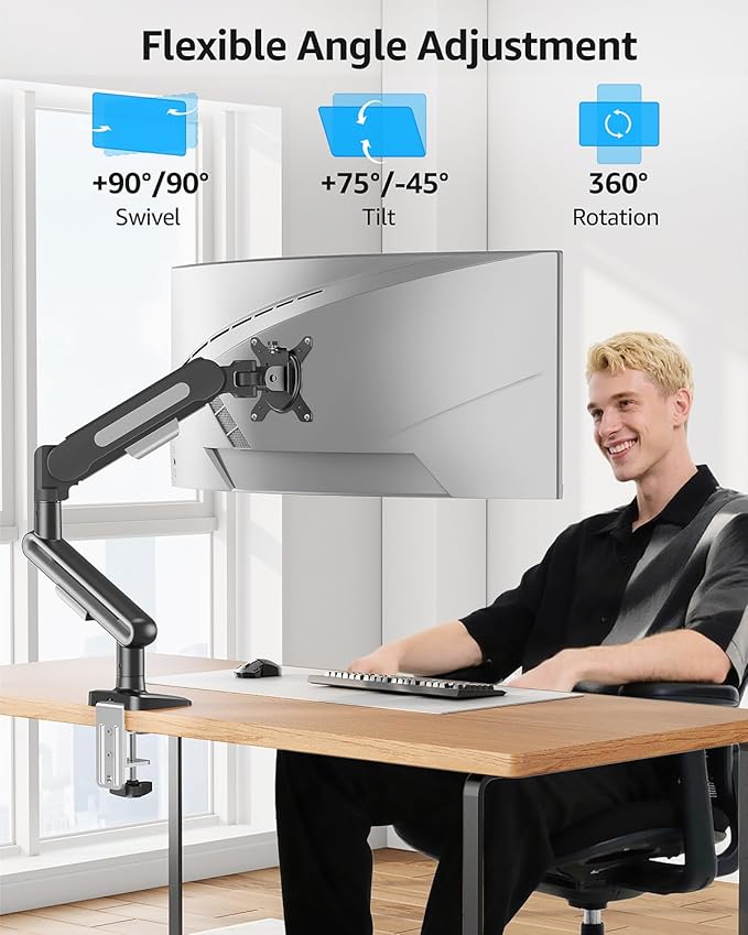 MOUNTUP Single Monitor Desk Mount - Image 4