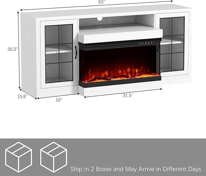 CharaVector 63 inch Fireplace TV Stand - Image 2