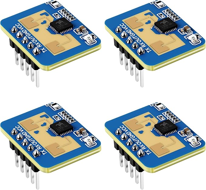 XIITIA 4pcs LD2410C Human Presence Radar Sensor Module HLK-LD2410 LD2410 by XIITIA