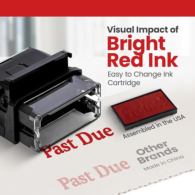 Promot Past Due Self Inking Rubber Stamp - Image 4