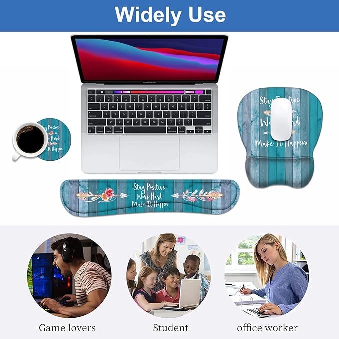 Mouse Pad Wrist Support and Keyboard Wrist Rest Set - Image 7