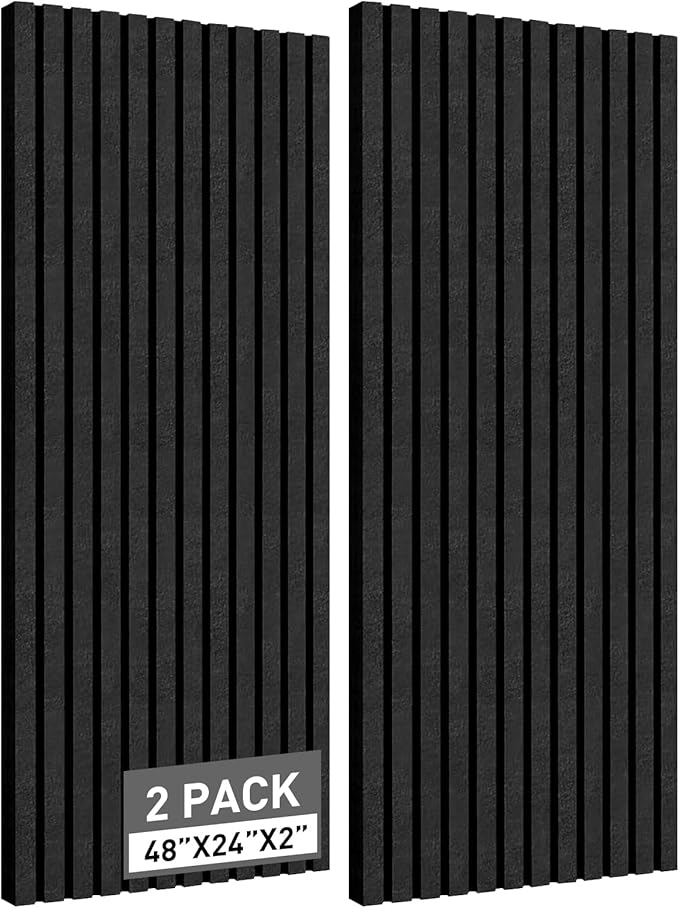 2 Pack Acoustic Foam Panels, Sound Absorbing Panels, Sound Insulation by Unknown