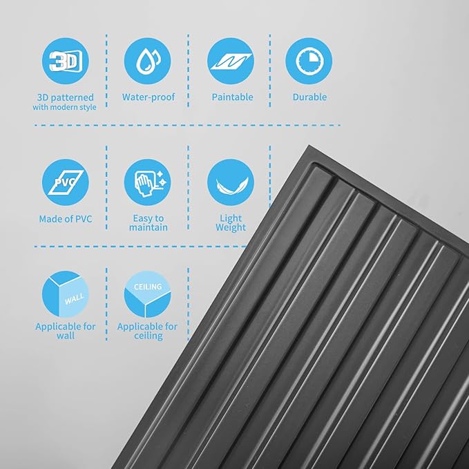 Art3d 12-Pack Slat Design 3D Wall Panels - Image 7