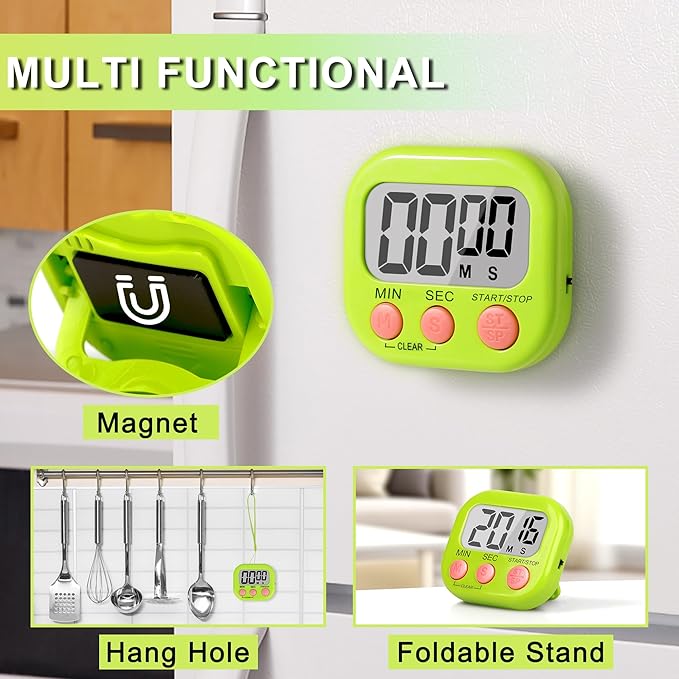 ZILLEEN Classroom Timer for Kids Teachers 2 Pack Digital Tmers - Image 3