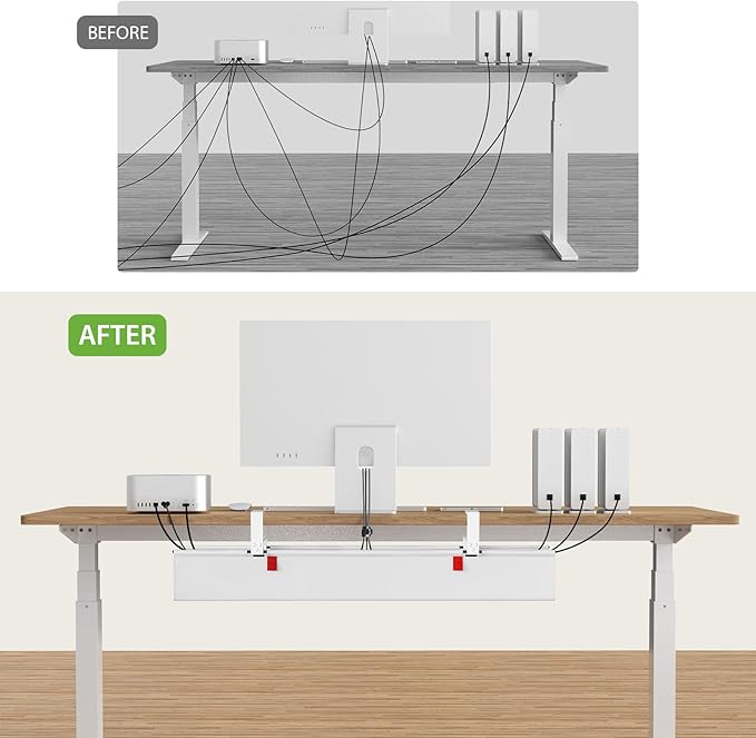KEEGH Large 36" Under Desk Cable Management Tray - Image 7