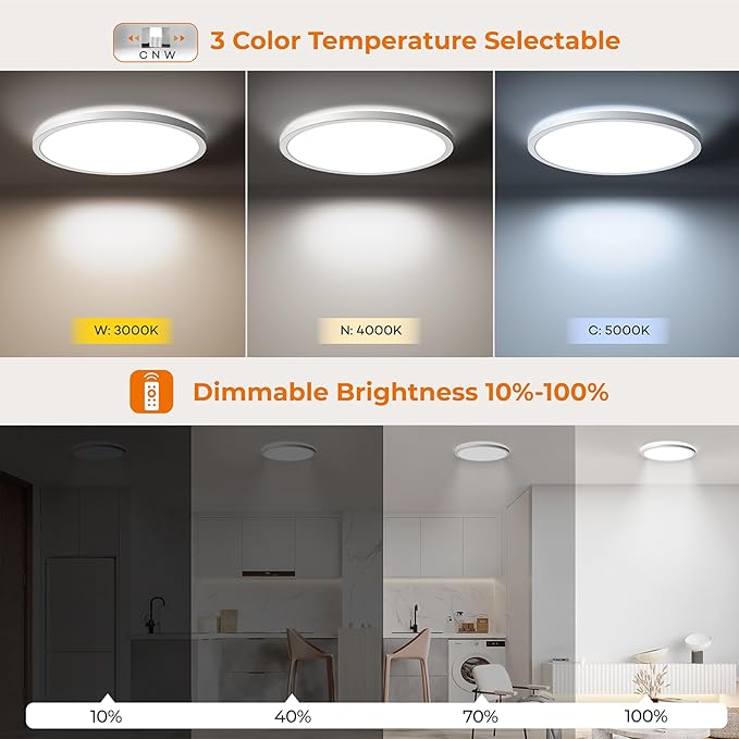 Matane 2Pack Motion Sensor LED Ceiling Light - Image 3