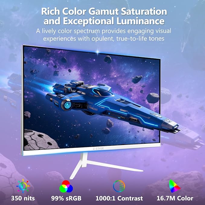 Z-Edge 24 inch 240Hz 165Hz Gaming Monitor, FHD 1080p, MPRT 1ms, IPS Monitor - Image 7