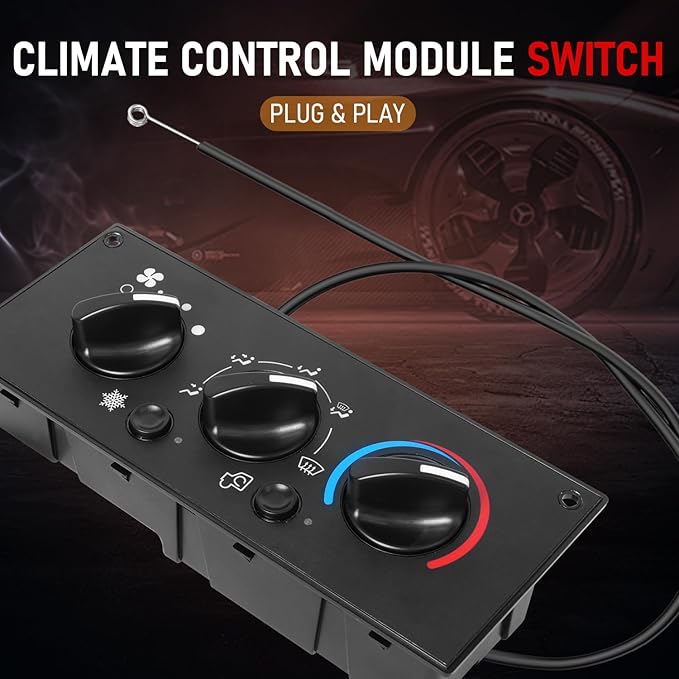 Front Climate Control Module 599-5511 Heavy Duty AC Control Panel Compatible - Image 3