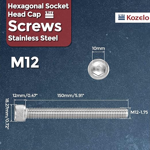 Kozelo 2pcs Socket Head Cap Screws - Image 2