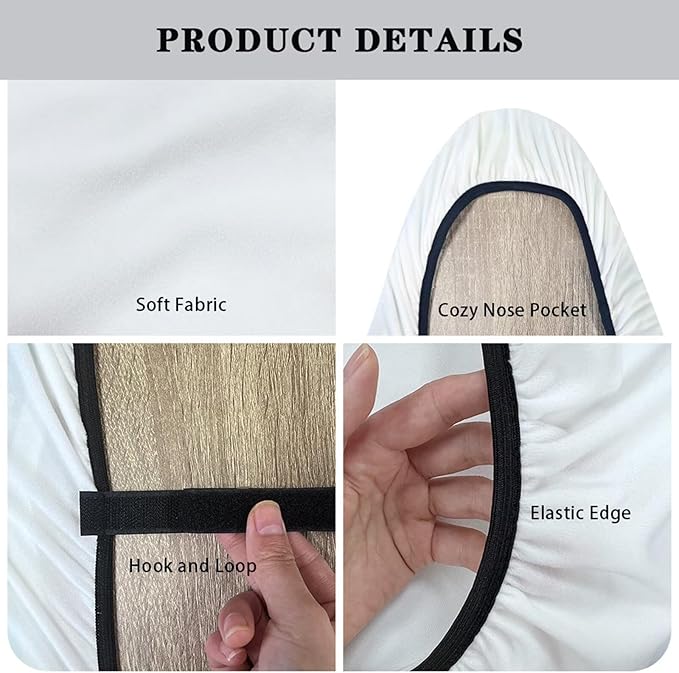 ZCFYGDX Ironing Board Decor Covers Hook & Loop Elastic Edge Easy to Install - Image 5