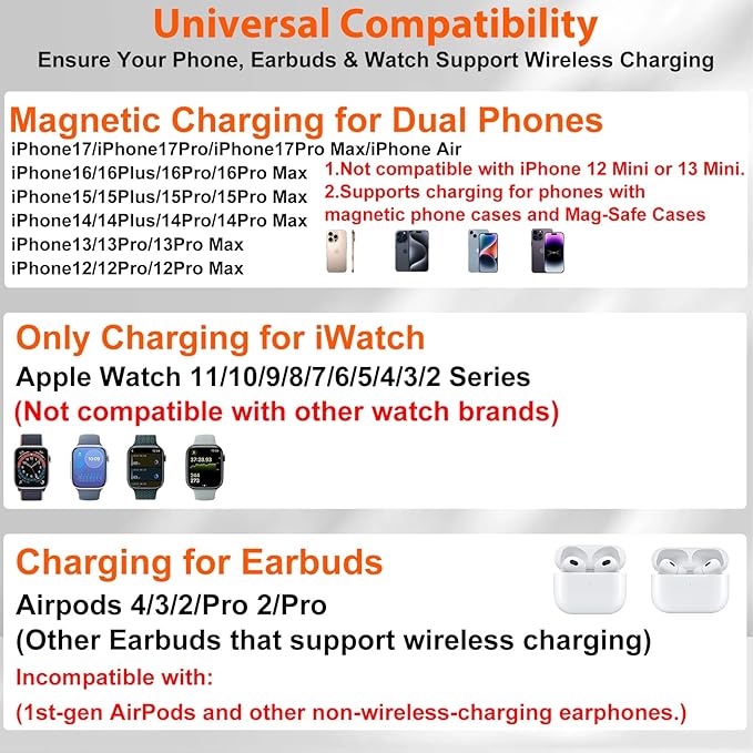 Dual Phone Magnetic Wireless Charging Station - Image 3