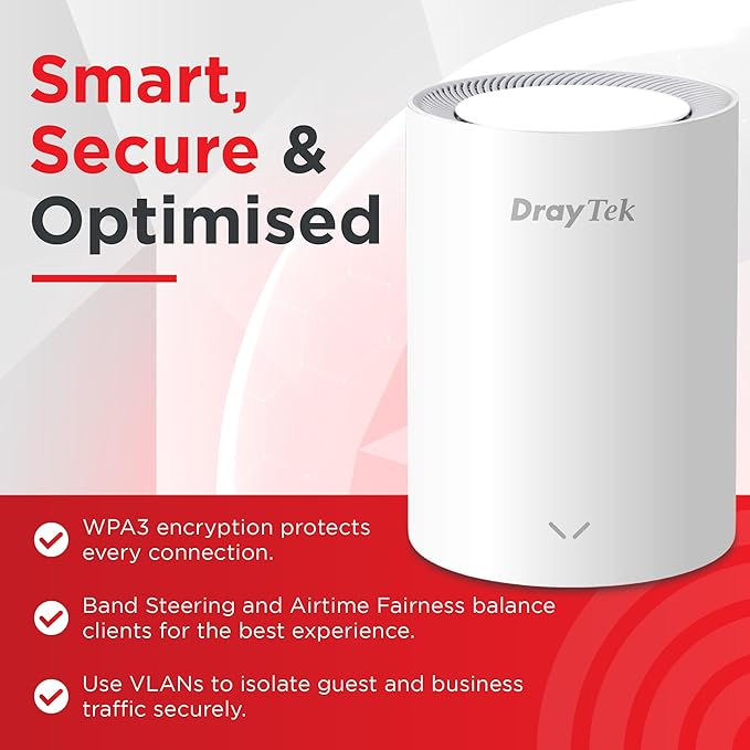 DrayTek Vigor AP805 Mesh AX3000 Wireless Access Point, 2.5GbE Uplink, - Image 5