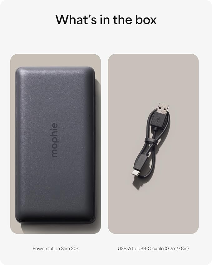 Mophie Powerstation Slim 20, 000mAh Power Bank | Thin Extended Power | 15W - Image 7