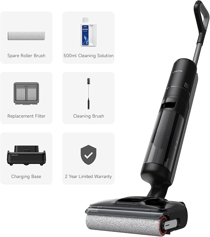 DREAME H12 Pro FlexReach Wet Dry Vacuum Cleaner, 0 Tangle Cordless Vacuum Mop - Image 10
