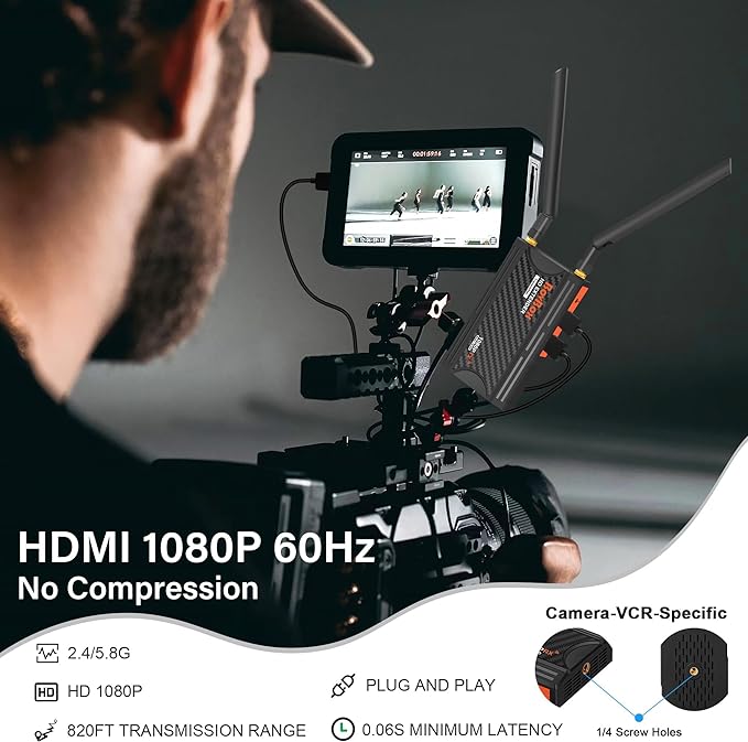 Wireless HDMI Transmitter and Receiver, 1080P Full HD Wireless HDMI Extenders - Image 2