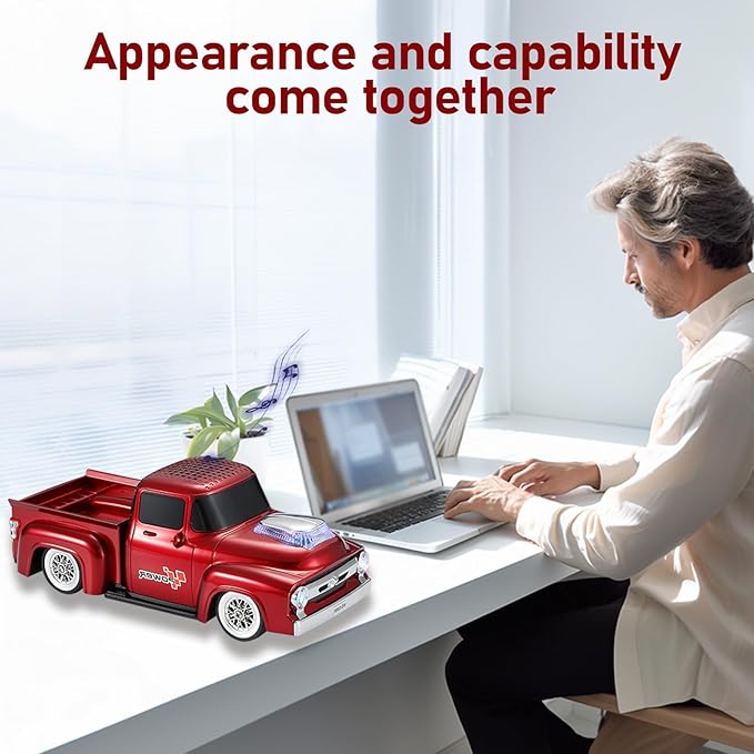 WSTER WS-538 Retro Pickup Truck Bluetooth Replica Speaker – Portable Wireless - Image 5