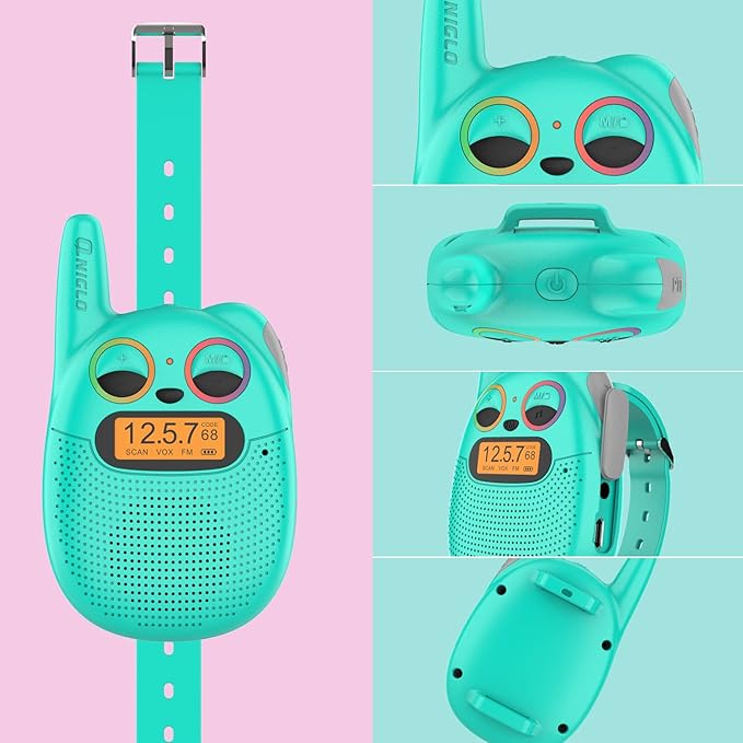 Qniglo Walkie Talkies for Kids Rechargeable, Christmas Birthday Gifts for Boys - Image 4
