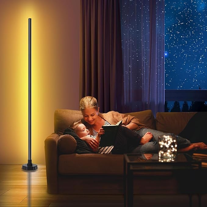 Bcmsda RGB LED Floor Lamp, RGB LED Corner Lamp - Image 6