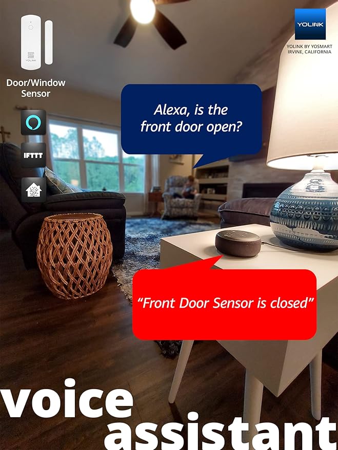 YoLink LoRa Smart Door Sensor Starter Kit: SpeakerHub Audio Hub & Door Sensors - Image 7