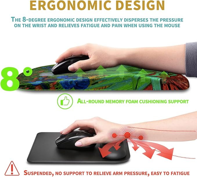Hokafenle Ergonomic Mouse Pad Wrist Support - Image 5